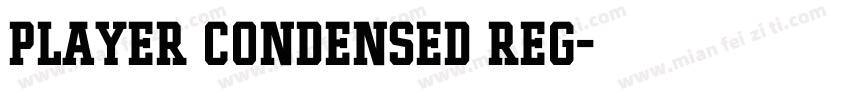 Player Condensed Reg字体转换